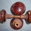 Vintage Marble Clay knobs clean for $75 a pair! Click lower right for Info.