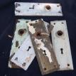 Vintage square door plates chabby chick for coupon $ 6 a pair!